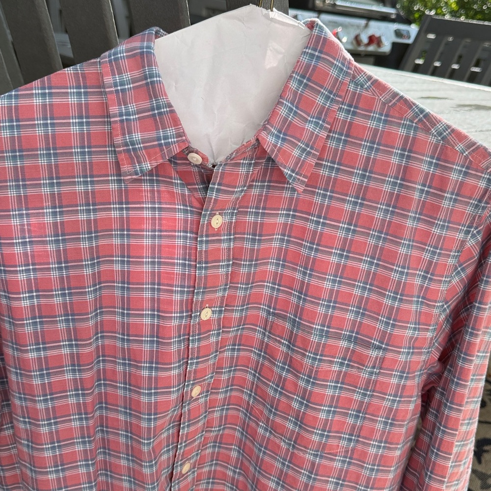 Faherty Red and Blue Checkered Shirt - Picture 10 of 16